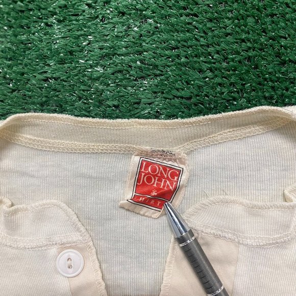 Vintage 70s 80s Jose Cuervo Tequila Long Johns Henley Tee - Picture 5 of 8